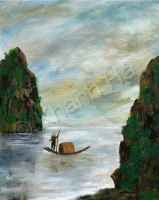 Scenery - Ha Long Bay - Acrylic On Canvas