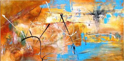 Abstract Art - Something Spontaneous ---- Sold - Acrylic On Canvas