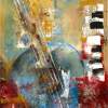Music Thru Time - Acrylic On Canvas Paintings - By Khanh Ha, Abstract Painting Artist