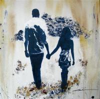 You And Me - Acrylic On Canvas Paintings - By Khanh Ha, Abstract Painting Artist