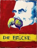 Paintings - Die Brucke Nietzsche - Gouache On Canvas