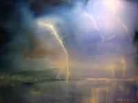 Storm - Parker Florida Storm - Oil On Canvas