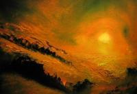 Lava Flow - Oil On Canvas Paintings - By Joe Belmont, Impressionist Painting Artist