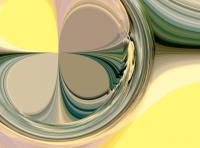 Yellow  Chrome - Digital Mixed Media - By Joe Belmont, Abstract Mixed Media Artist