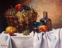 Fruitful Autumn - Oil Paintings - By S   O L   D, Realism Painting Artist