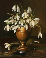 Snowdrop - Oil Paintings - By S   O L   D, Realism Painting Artist