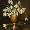 Snowdrop - Oil Paintings - By S   O   L   D S   O   L   D, Realism Painting Artist
