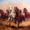 Hurry Up My Horses - Seven Angels - Oil Paintings - By S   O   L   D S   O   L   D, Realism Painting Artist