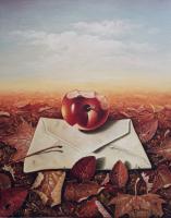 Message - Oil Paintings - By S   O L   D, Surrealism Painting Artist