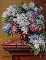 Lilac - Oil Paintings - By S   O L   D, Realism Painting Artist