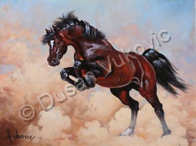 Gallery I - Good Horse In The Dust - Oil