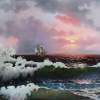 Sunset On Open Sea - Oil Paintings - By S  O L  D, Realism Painting Artist