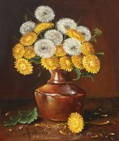 Dandelion - Oil Paintings - By S   O L   D, Realism Painting Artist