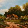 Stories From The Old Farm - Sunflowers - Oil Paintings - By S  O L  D, Realism Painting Artist