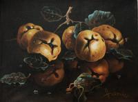 Quince - Oil Paintings - By S   O L   D, Realism Painting Artist