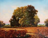 Quite Ripe Wheat - Oil Paintings - By S   O L   D, Realism Painting Artist