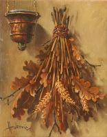 Prayer On Christmas Eve - Oil Paintings - By S   O L   D, Realism Painting Artist