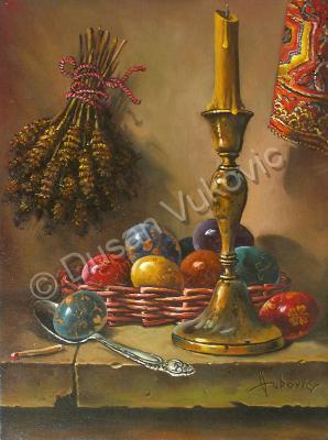 Gallery I - Easter - Decorating Eggs - Oil