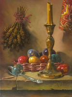 Easter - Decorating Eggs - Oil Paintings - By S   O   L   D S   O   L   D, Realism Painting Artist