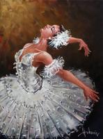 Ballerina - Oil Paintings - By S   O L   D, Realism Painting Artist