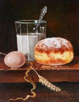 Donut - Oil Paintings - By S   O L   D, Realism Painting Artist