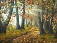 Indian Summer - Oil Paintings - By S   O L   D, Realism Painting Artist