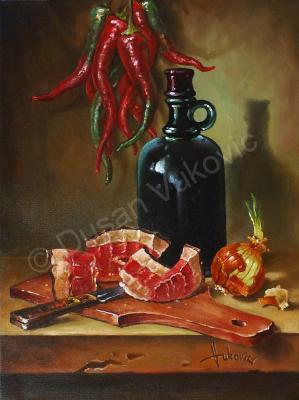 Gallery I - Still Life With Ham - Oil