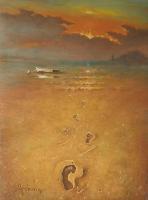 Sandy Beach - Ada Bojana Montenegro - Oil Paintings - By S   O   L   D S   O   L   D, Realism Painting Artist