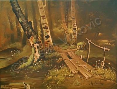 Gallery I - The Bridge Of My Childhood - Oil