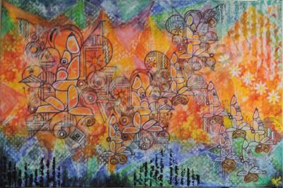 Everlasting Perceptions - Eternal Passion - Mixed Media On Canvas