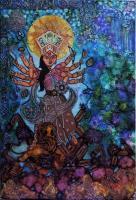 My Goddess - Mixed Media On Canvas Mixed Media - By Gopa Ghosh, Abstract Mixed Media Artist