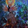 My Goddess - Mixed Media On Canvas Mixed Media - By Gopa Ghosh, Abstract Mixed Media Artist
