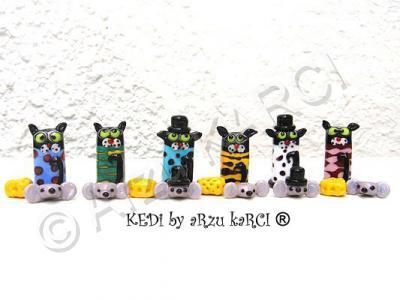 Kedi By Arzu Karci - Rectangular Glass Cats By Arzu Karci - Glass