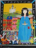 Angel Of New Orleans - Acrylic Paintings - By Madeline Starling, Self Taught Painting Artist