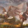 Eagles - Oil On Canvas Paintings - By Future Art, Modernism Painting Artist