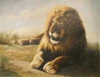 Animals - King - Oil On Canvas