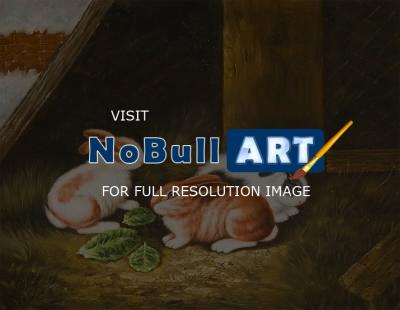 Animals - Rabits - Oil On Canvas