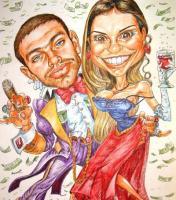 Wedding - Mix Paintings - By Future Art, Caricature Painting Artist