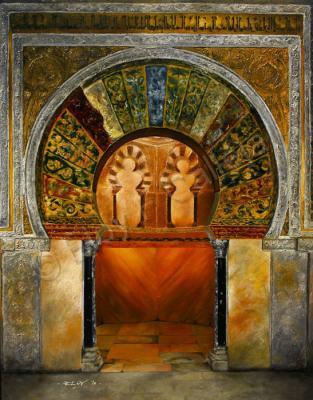 Tabla - Mihrab Mezquita De Cordoba - Oil On Canvas