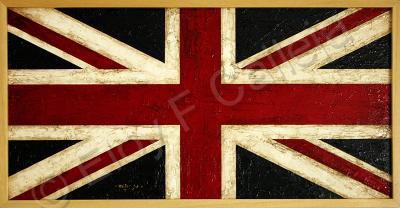 Tabla - Union Jack - Oil On Canvas