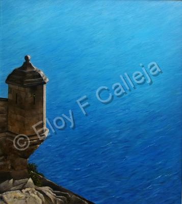 Tabla - El Mediterrane Alicante - Oil On Canvas