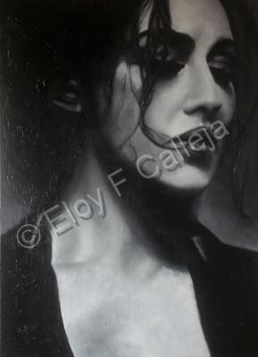 Lienzo - Dry County Monica Bellucci - Oil On Canvas