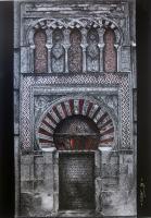 Omeyas Puerta De Al Hakam II - Plumilla Sobre Papel Drawings - By Eloy F Calleja, Realism Drawing Artist