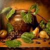 Confit Pot With Fruits - Oil On Canvas Paintings - By Jozi Mesaros, Realism Painting Artist
