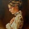 Melancholy - Oil On Canvas Paintings - By Jozi Mesaros, Realism Painting Artist