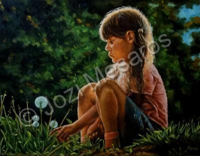 Portraits - Dandelions In May - Oil On Canvas