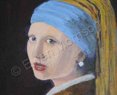 Private - Wip  Cover - Vermeer Pg - Oil Stretched Canvas