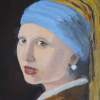 Wip  Cover - Vermeer Pg - Oil Stretched Canvas Paintings - By Ewen Morrison, Portrait Painting Artist