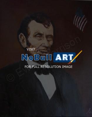 Private - Honest Abe - Oil Stretched Canvas