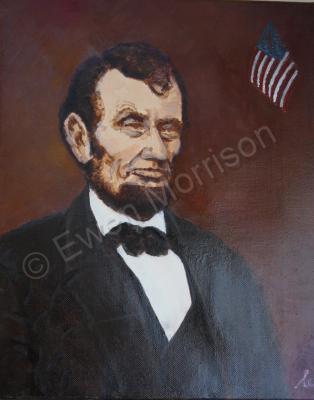 Private - Honest Abe - Oil Stretched Canvas